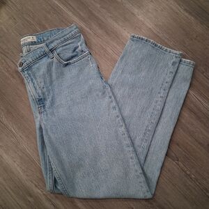 Abercrombie & Fitch High Rise Straight Leg Jeans